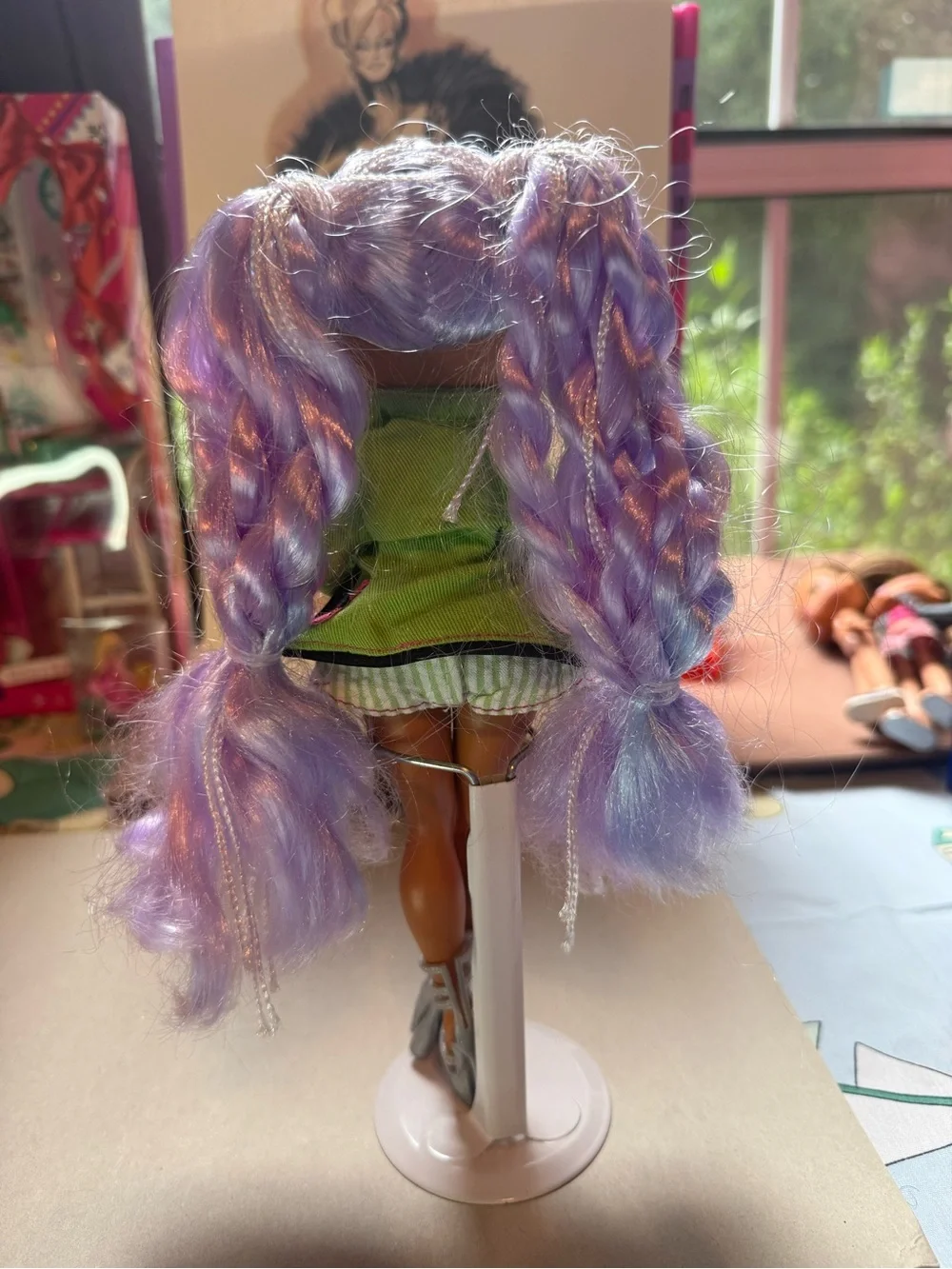 L.O.L. Doll with Lavender Hair and Green Outfit